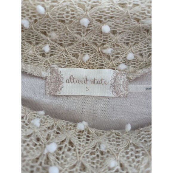 Altar'd State Ruffle Hem Cowl Neck Feminine Dress Size S - Picture 5 of 10